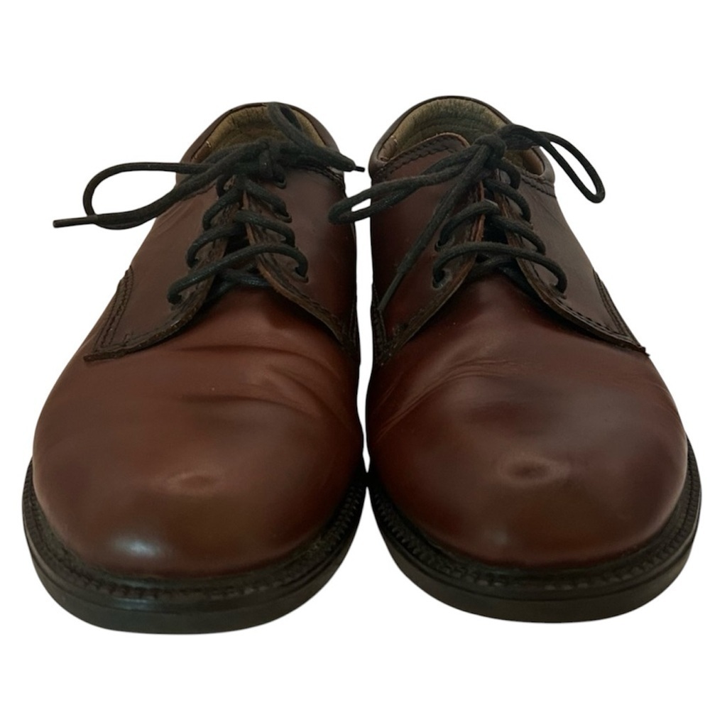 Bass-Chase Men's Brown Leather Shoes - Timeless‎ Style - 10W